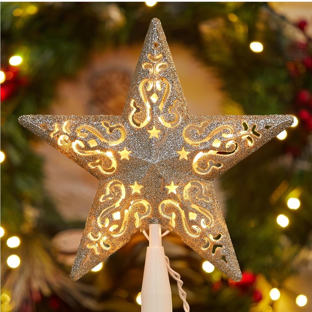 Silver Star Tree Topper